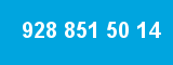 928 851 50 14 928 851 50 14
